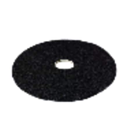 3M 3M 17 in. D Non-Woven Natural/Polyester Fiber Floor Polishing Pad Black 7300-17